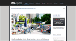 Desktop Screenshot of citycentrebudgethotel.com.au
